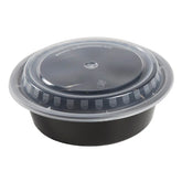 32 oz Round Microwaveable Containers with Lids – 150 Count