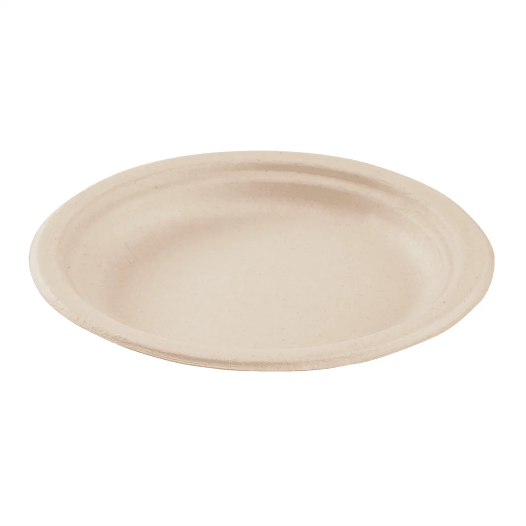 6" Bagasse Plate - PFAS Free