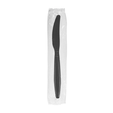 Plastic Heavy Weight Knives Wrapped, Black