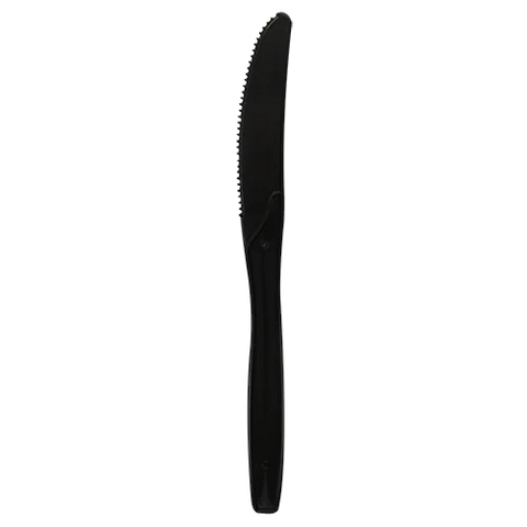 Plastic Extra Heavy Weight Knives, Black