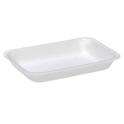 2PP White Foam Meat Trays – 400/CS