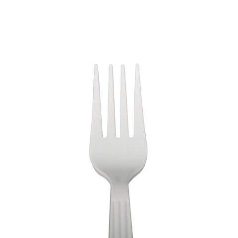 Plastic Premium Extra Heavy Weight Forks, White
