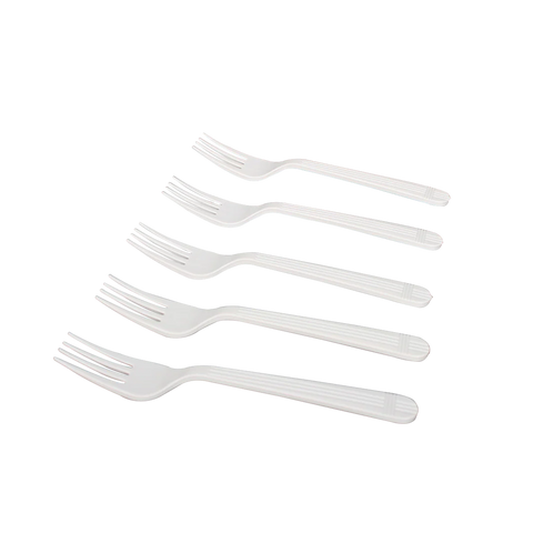 Plastic Premium Extra Heavy Weight Forks, White