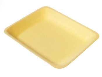 4P Yellow Meat Tray - 400/CS