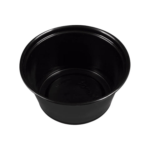 3.25 oz PP Plastic Portion Cups, Black