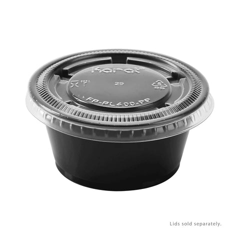 3.25 oz PP Plastic Portion Cups, Black