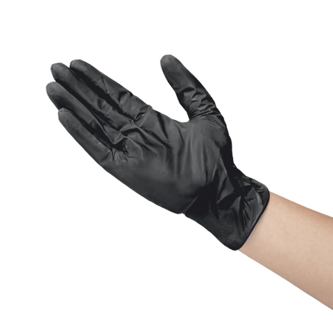 Vinyl Gloves (Black) - Medium