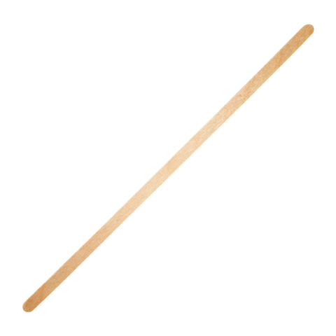 7.5" Wooden Coffee Stirrer Paper, Wrapped - 5,000 pcs