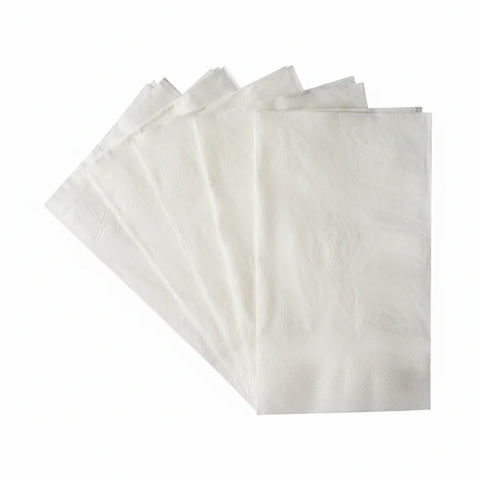 15" x17" 2 Ply Dinner Napkins, White - 3,000 pcs