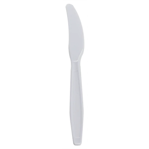 Plastic Extra Heavy Weight Knives, White