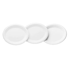 12"x10" Bagasse Oval Plate - PFAS Free