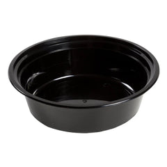 32 oz. Round Black Containers with Lids