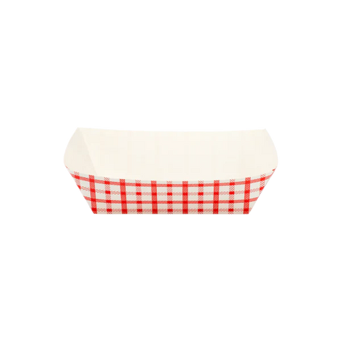 Food Tray, 5 lb, Shepherd's Check - 500 pcs